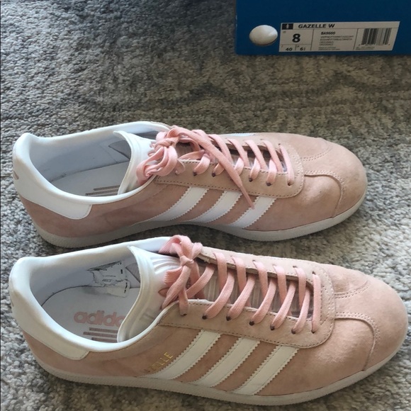 adidas Shoes - Blush Pink Suede adidas Gazelle Sneakers